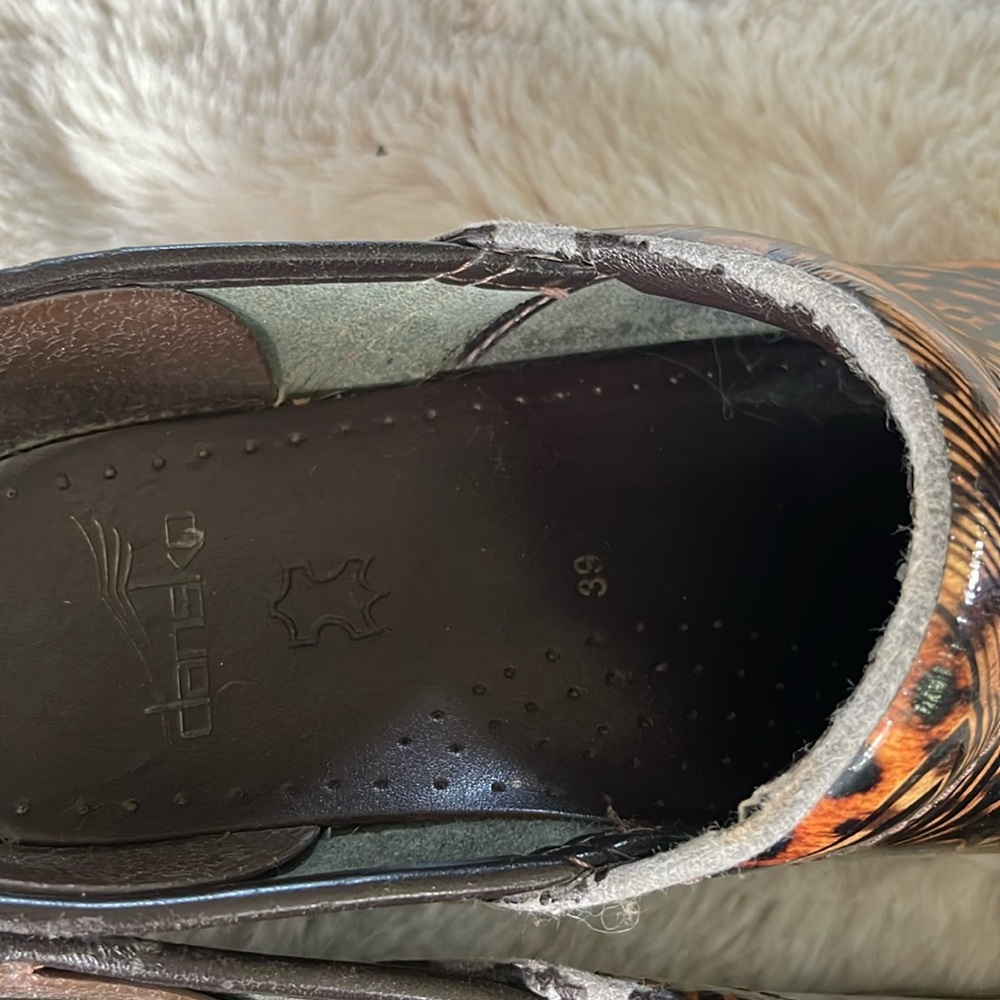 Dansko Leopard Print Clogs Size 39 (Us 8.5-9) - image 8